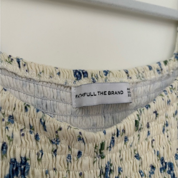 Faithfull the Brand Linen Floral Maxi Dress - Picture 6 of 7